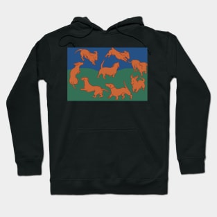 Dancing Dachshund Styleized Hoodie